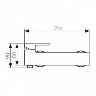Смеситель для ванны с душем KAISER Saga 53077