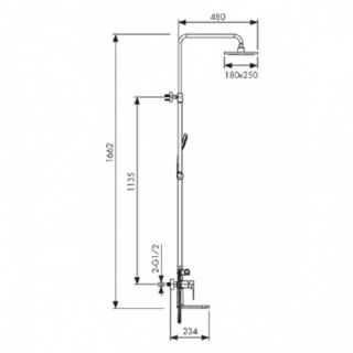 Душевая стойка KAISER Linear 59182