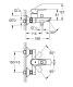Смеситель для ванны Grohe BauLoop 23602001 хром