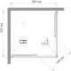 Душевой уголок Royal Bath HPD 80x80см белый RB80HPD-T