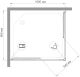 Душевой уголок Royal Bath HPD 100x90см хром RB9100HPD-T-CH