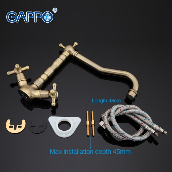 Смеситель для кухни Gappo G4063-4 бронза Смеситель для кухни Gappo G4063-4 бронза