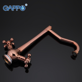 Смеситель для кухни Gappo G4065-3 красное золото Смеситель для кухни Gappo G4065-3 красное золото