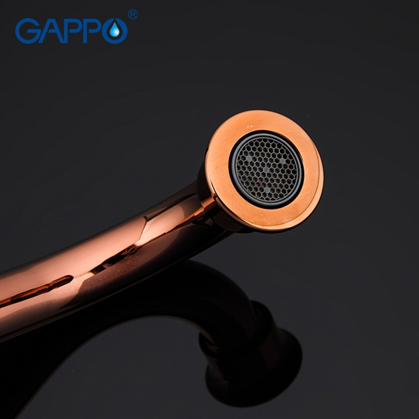 Смеситель для кухни Gappo G4065-3 красное золото Смеситель для кухни Gappo G4065-3 красное золото