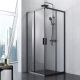 Душевой уголок Am.Pm Gem S 90x90см чёрный матовый W93G-403-090BT