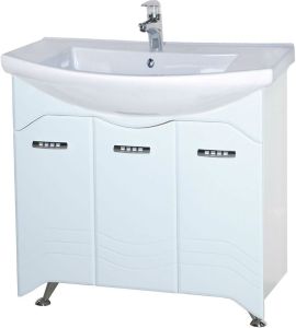 Тумба под раковину Bellezza Дрея 85см белый 00000010102