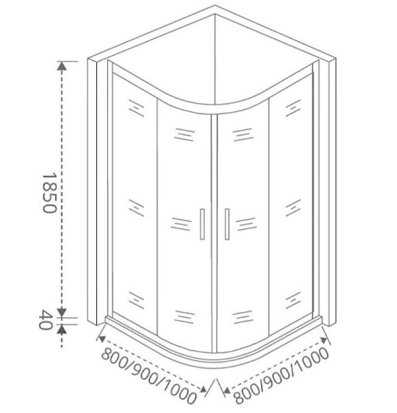 душевой уголок Good Door Neo R-80-С-CH душевой уголок Good Door Neo R-80-С-CH