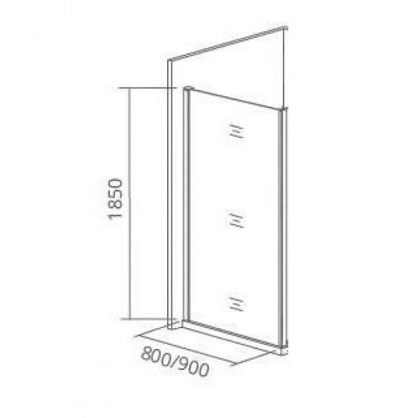 Неподвижная боковая стенка Good Door Neo SP-90-C-CH Неподвижная боковая стенка Good Door Neo SP-90-C-CH
