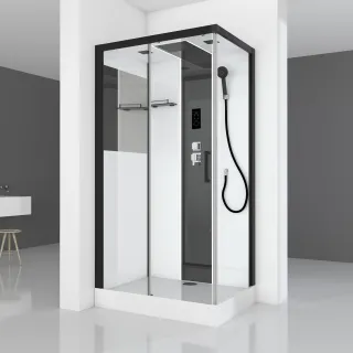 Душевая кабина Black&White Galaxy 8800E110 80 x 110 см черный