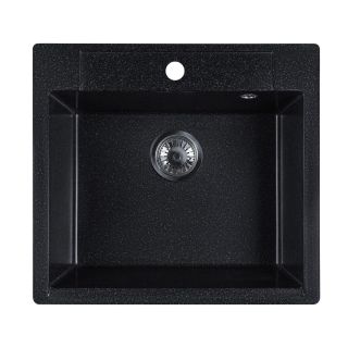 Мойка кухонная Reflexion Cubi 55-CL RX1555CL уголь