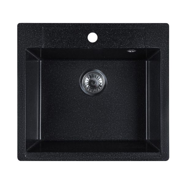 Мойка кухонная Reflexion Cubi 55-CL RX1555CL уголь