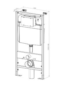 Комплект D&K DS1022502 инсталляция DI8055119 унитаз DT1026025 клавиша смыва DB1519025