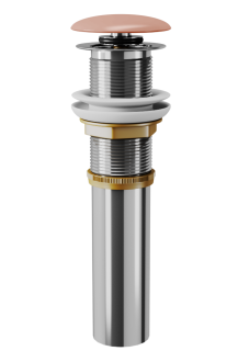 Донный клапан для раковины D&K DC9004 розовый матовый Донный клапан для раковины D&K DC9004 розовый матовый