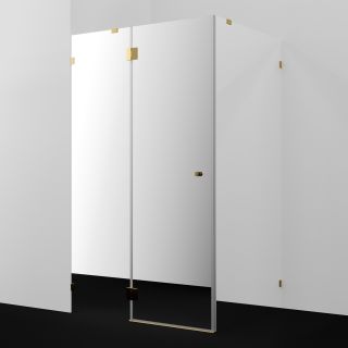 Душевой уголок WasserKRAFT Ems 76H07L-MR 120x90 см профиль золото стекло зеркальное