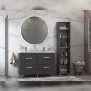 Пенал (40см) Velvex Orlando pn.ORL.40, графит Пенал (40см) Velvex Orlando pn.ORL.40, графит