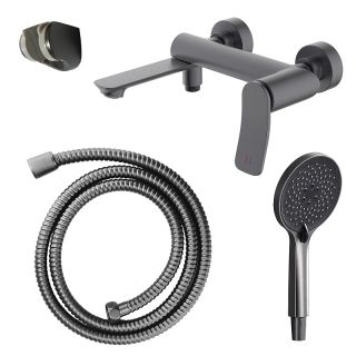 Смеситель для ванны Azario Escaro AZ-K3074GR графит