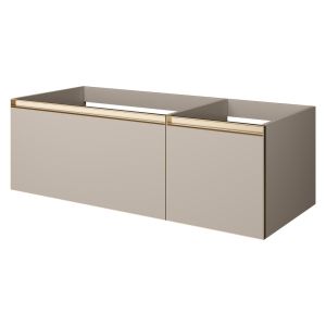 Тумба под раковину Armadi Art Quatro 790-M2-120-D-MG 120 см бежевый/золото матовое