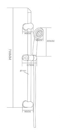 Душевой комплект OneLife OL11b черный
