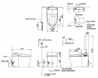 Электронная крышка-биде TOTO Neorest TCF9788WG#NW1 с дистанционным управлением белый Электронная крышка-биде TOTO Neorest TCF9788WG#NW1 с дистанционным управлением белый