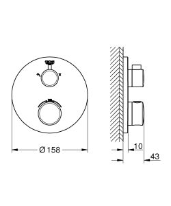 Смеситель для душа Grohe Grohtherm 24076000 Хром