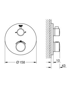 Смеситель для душа Grohe Grohtherm 24077000 Хром