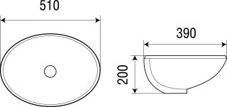 Раковина подвесная WW SK Арт. DEILBACH 6005 10000003894