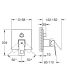Смеситель однорычажный с переключателем на 3 положения, GROHE Eurocube, хром, (24094000)