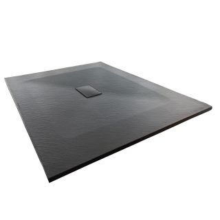 Душевой поддон WasserKRAFT Elbe 74T37 140x100 см чёрный матовый