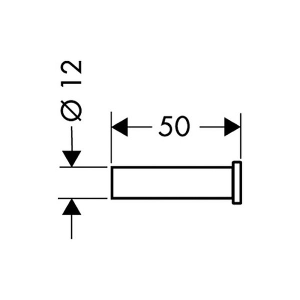 Держатель для халата Hansgrohe AddStoris 41839800 сталь