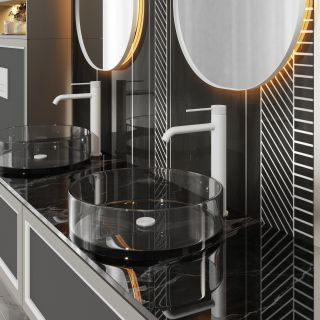 Смеситель для раковины Timo Saona 2411/16F белый матовый
