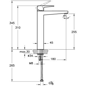 Смеситель для раковины VitrA Root Square A4273326EXP медь
