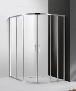 Душевой уголок Cezares Molveno MOLVENO-R-22-100+20-C-Cr-IV 120x120 см профиль хром стекло прозрачное
