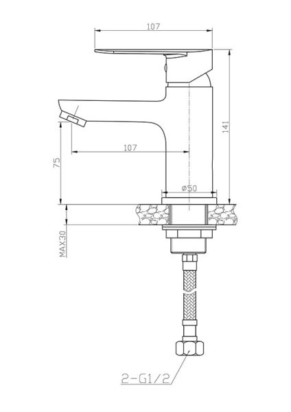 Смеситель для раковины Agger Splendid A0902100