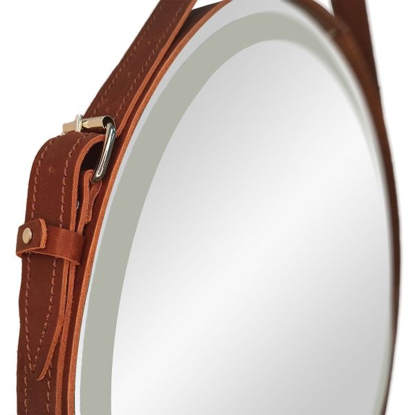 Зеркало с подсветкой Art&Max Milan 65см коричневый AM-Mil-650-DS-F-Brown
