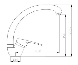 Смеситель для кухни Agger Exact A2100200