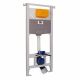 Инсталляция для унитаза Oli 120 ECO Sanitarblock pneumatic 879235pSA00 панель слива Salina хром