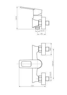 Душевая система Agger Brave A2392200, хром