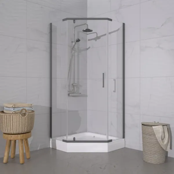 Душевой уголок Triton Дека -Графит Щ0000073926 100x100 см профиль графит стекло прозрачное