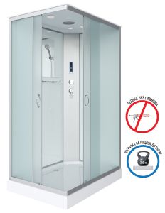 Душевая кабина Niagara NG-43295-14QP 120x90см серебро/матовое