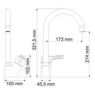 Wasserkraft Ruhr 24407 Смеситель для кухни Wasserkraft Ruhr 24407 Смеситель для кухни