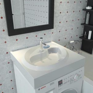 Раковина над стиральной машиной Madera Ameli 60см белый 4627173210058