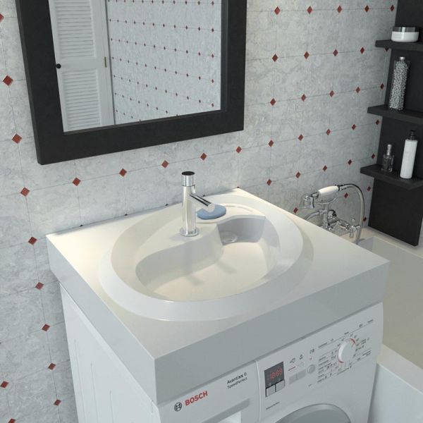 Раковина над стиральной машиной Madera Ameli 60см белый 4627173210058
