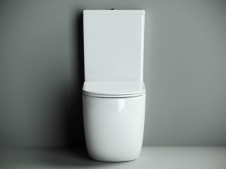 Напольная пристенная чаша унитаза Ceramicanova Метрополь (Metropol) CN4001-B безободковый белый