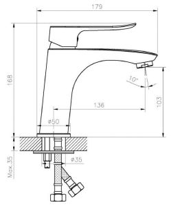 Смеситель для раковины Agger Nice A2502100