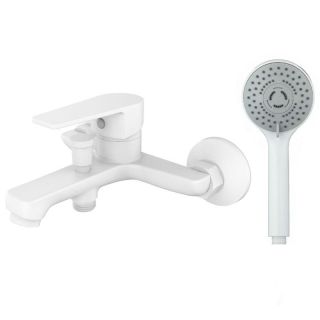 Смеситель для ванны/душа Orange Loop M26-100w с душевым набором Смеситель для ванны/душа Orange Loop M26-100w с душевым набором