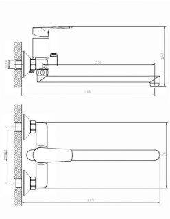 Смеситель для ванны/душа Orange Sofi 2.0 M46-211cr с душевым набором Смеситель для ванны/душа Orange Sofi 2.0 M46-211cr с душевым набором