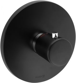 Встраиваемый смеситель для душа Kludi Balance с термостатом чёрный/хром 527298775 Встраиваемый смеситель для душа Kludi Balance с термостатом чёрный/хром 527298775