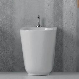 Биде напольное Kerasan Tribeca 512030 белое Биде напольное Kerasan Tribeca 512030 белое
