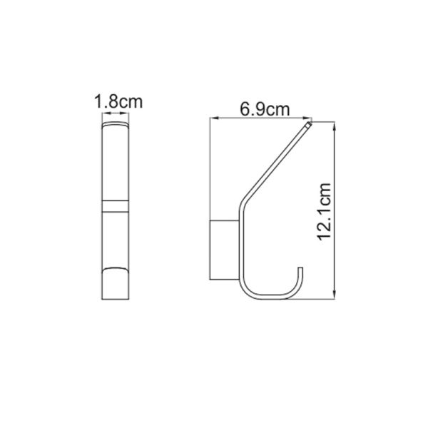 WasserKRAFT Крючок K-7923 WasserKRAFT Крючок K-7923