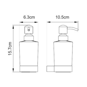 WasserKRAFT Дозатор для жидкого мыла K-7999